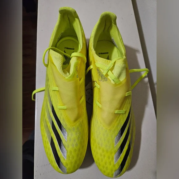 Adidas Neon Yellow Soccer Cleats - Picture 6 of 6